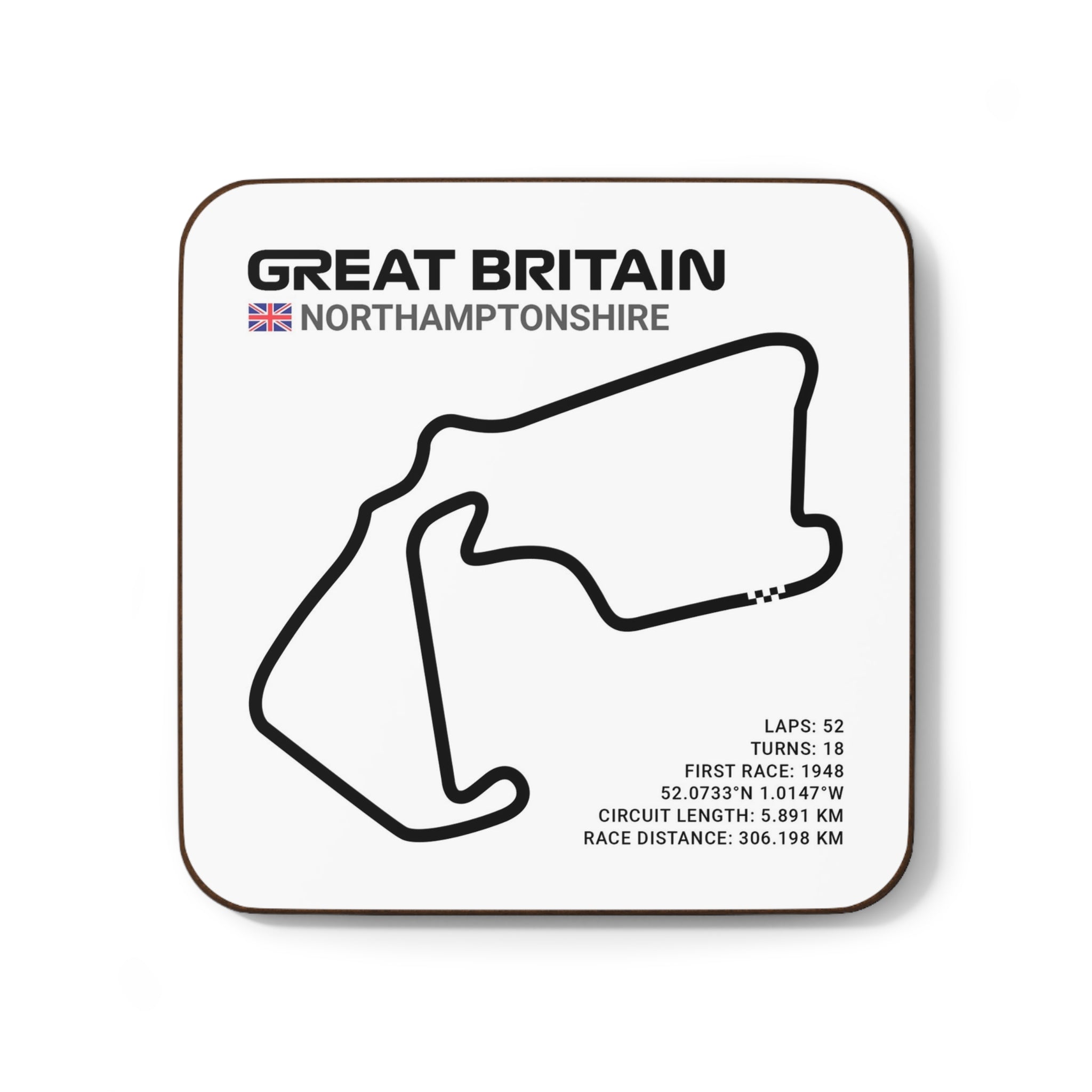 Silverstone Race Track - Drink Coaster