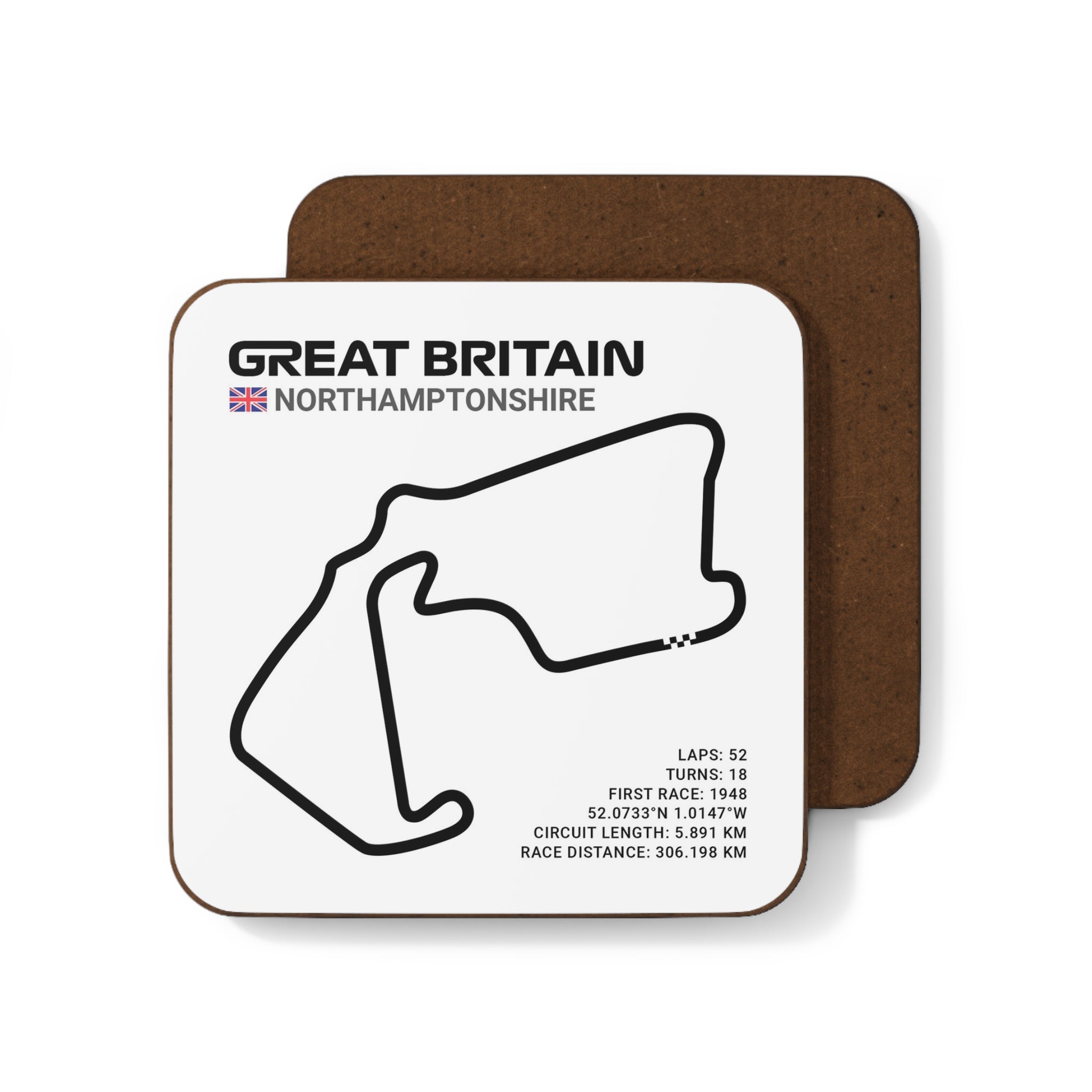 Silverstone Race Track - Drink Coaster