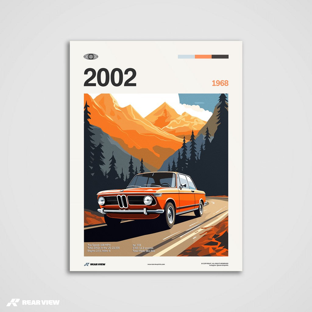 2002 1968 - Car Print