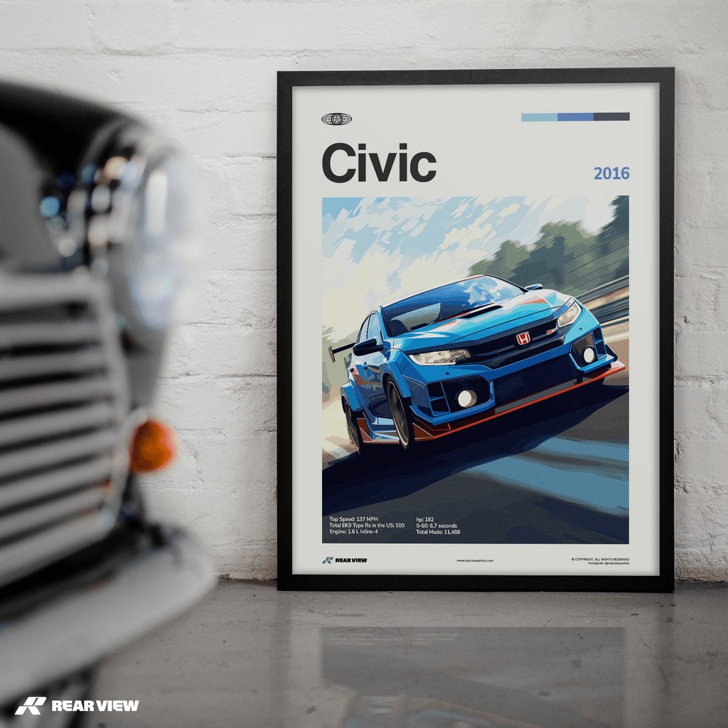 Civic 2016 - Car Print