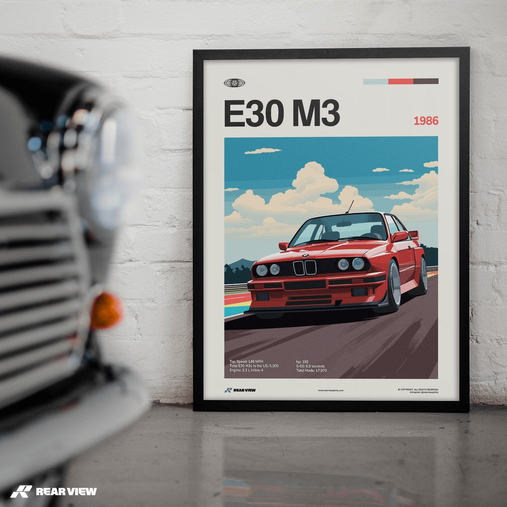 E30 M3 - Car Print