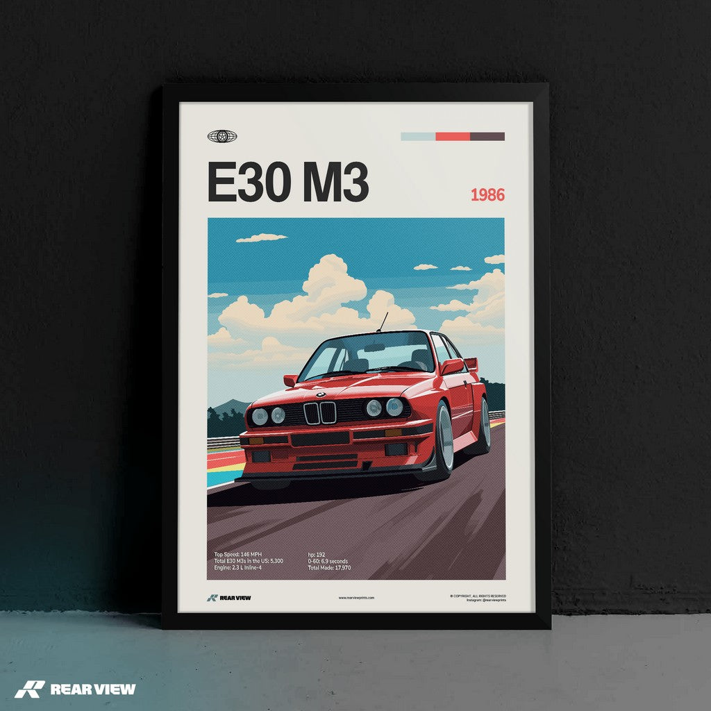 E30 M3 - Car Print