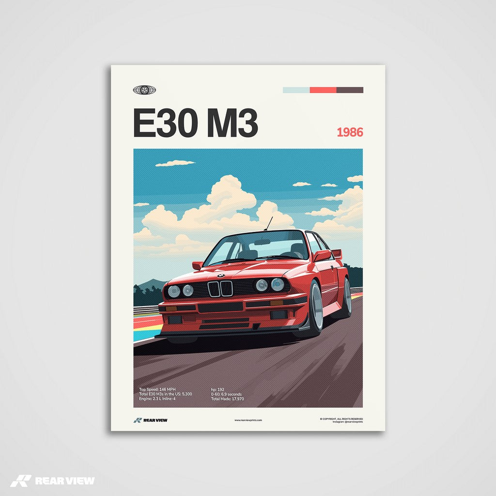 E30 M3 - Car Print