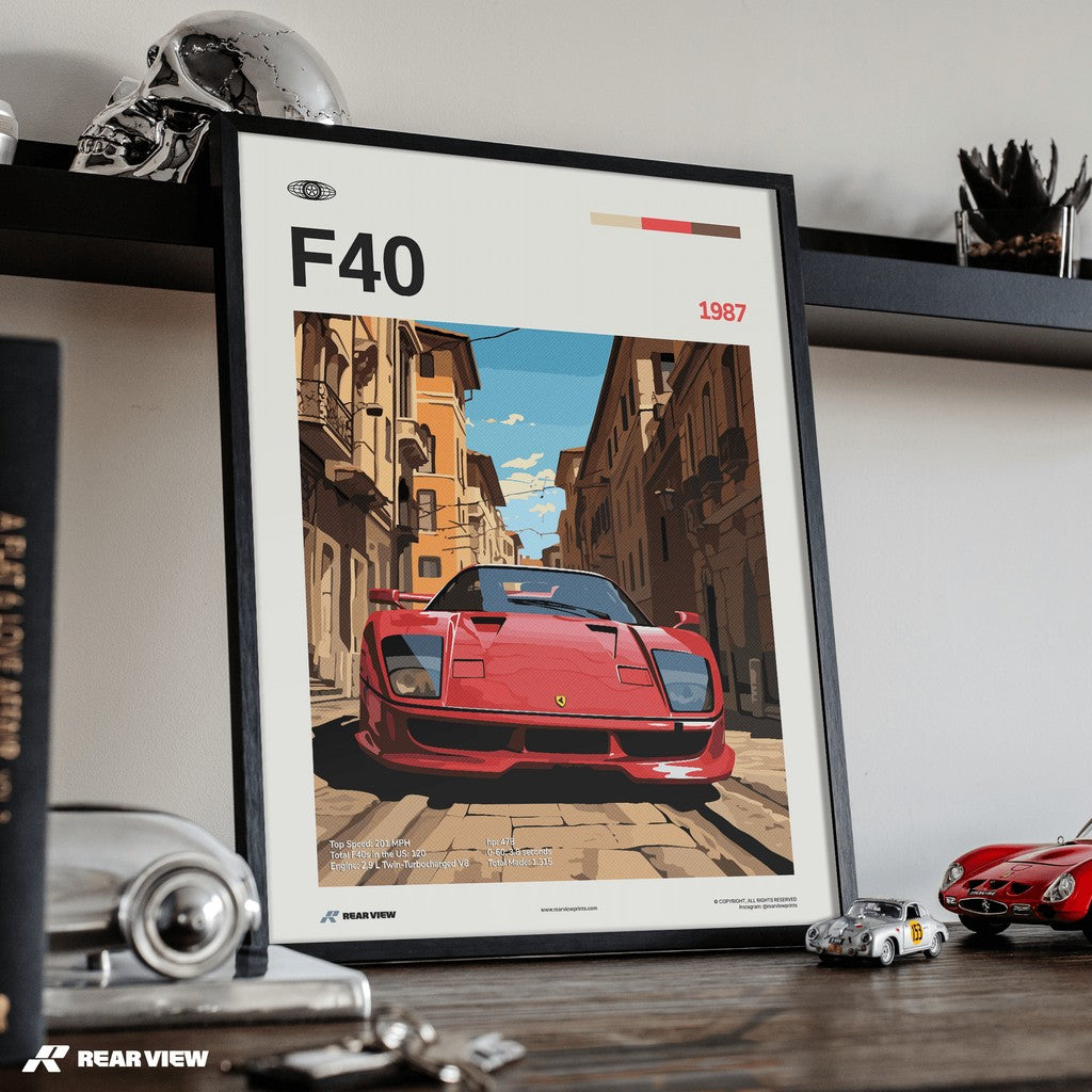 F40 1987 - Car Print