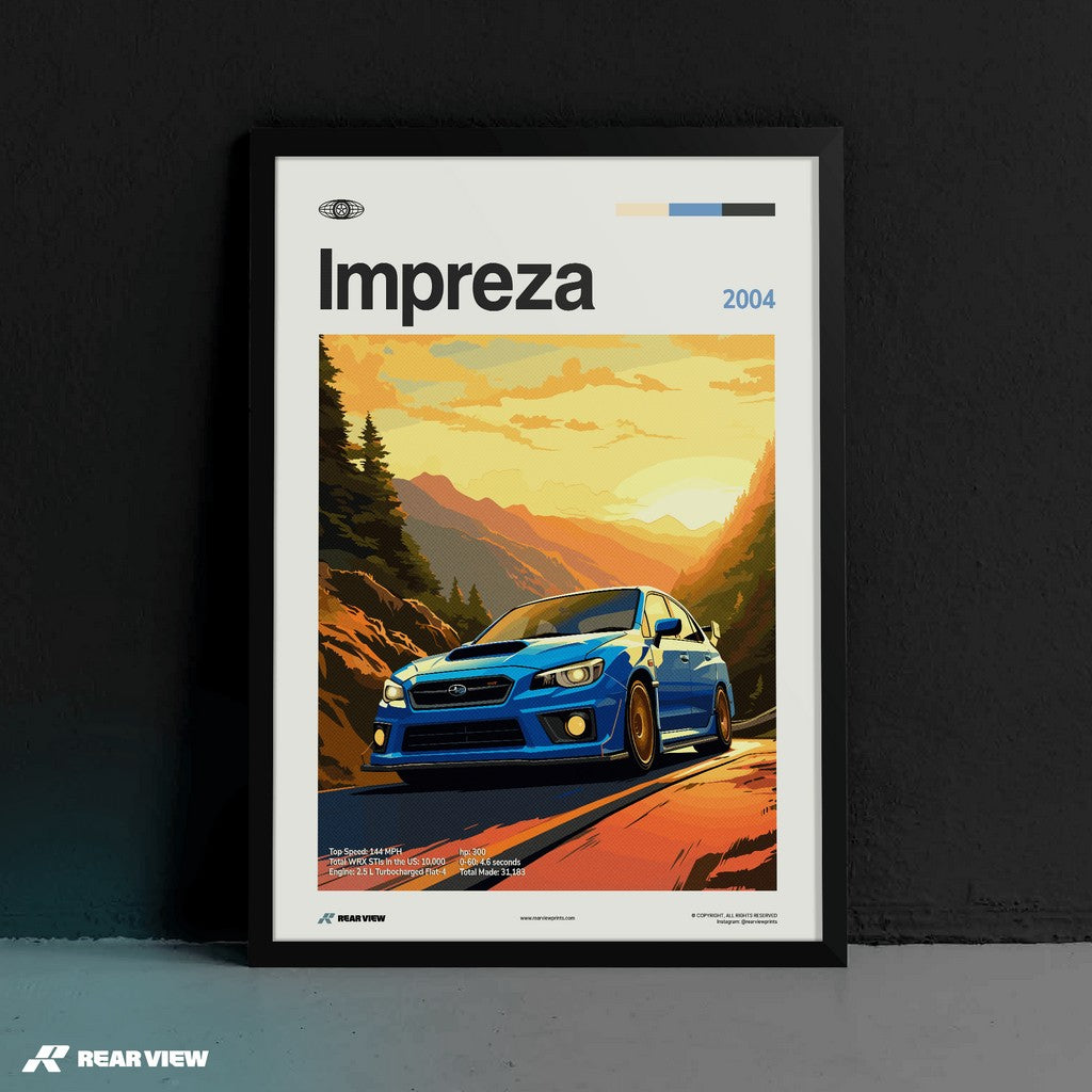 Impreza 2004 - Car Print
