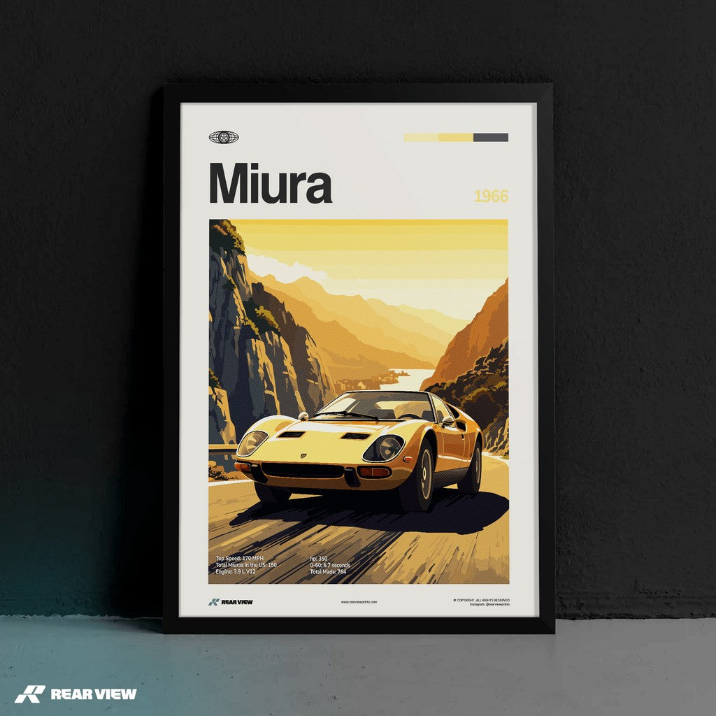 Miura 1966 - Car Print