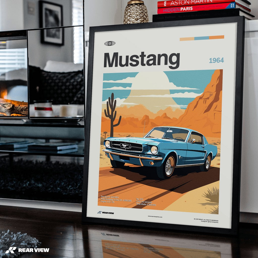 Mustang 1964 - Car Print