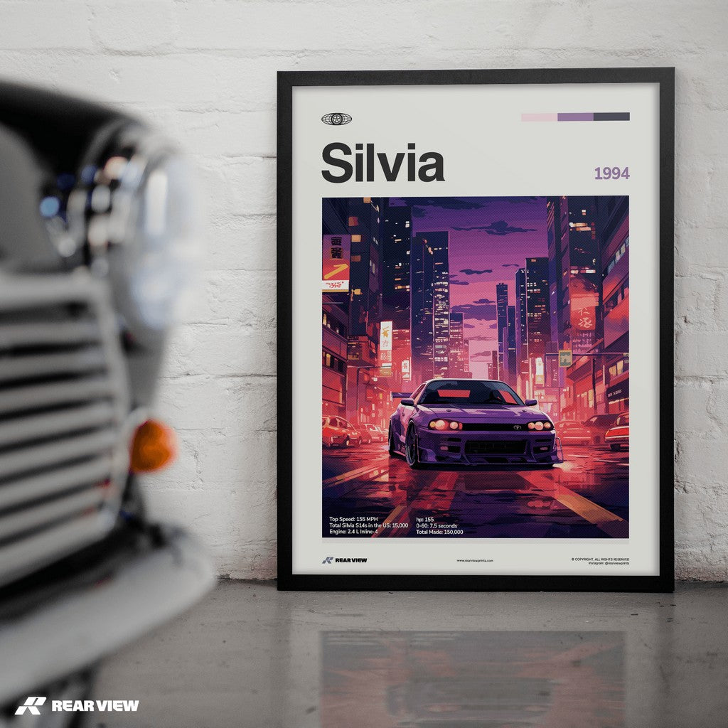 Silvia 1994 - Car Print