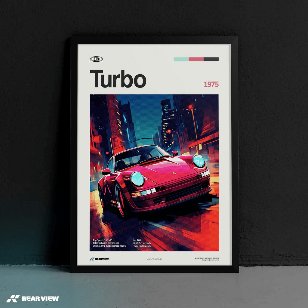 Turbo 1975 - Car Print