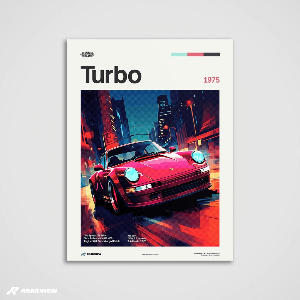 Turbo 1975 - Car Print