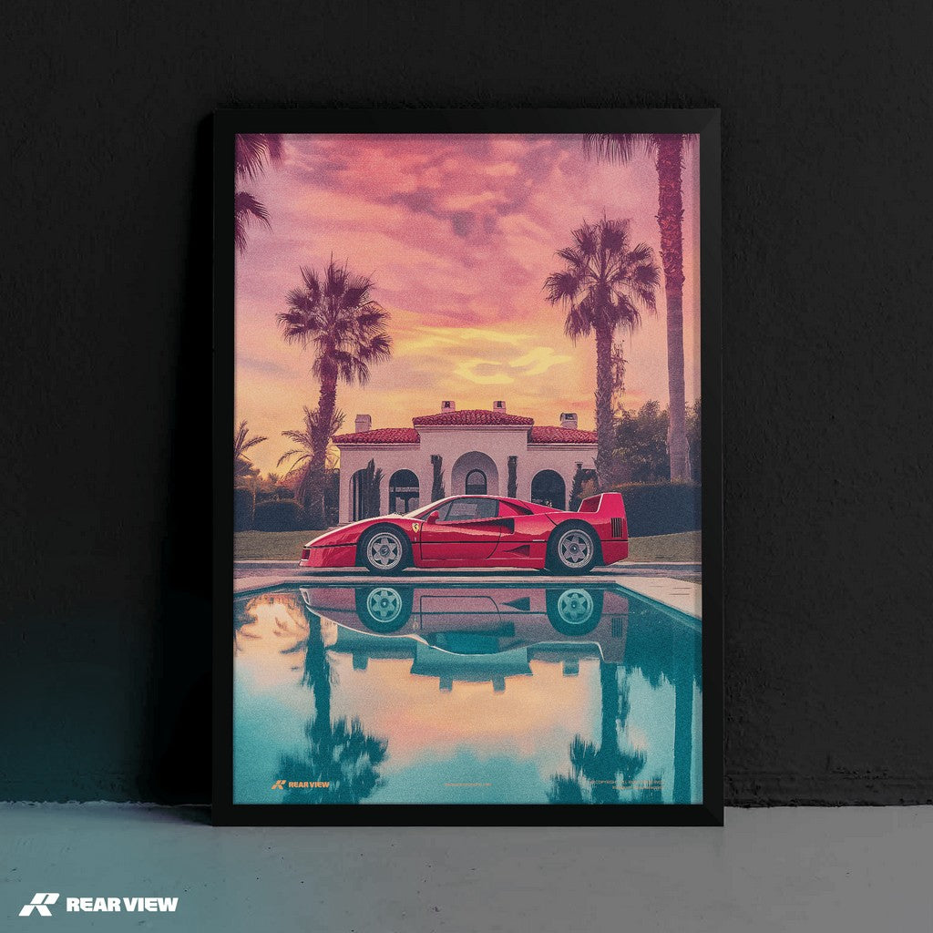 Sunset Mirage - F40 Art Print