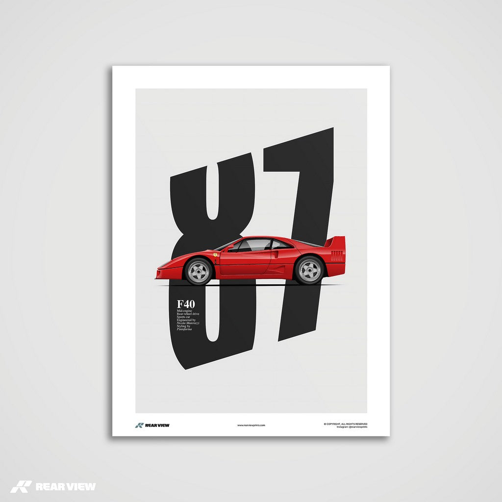 Enzo’s Legacy - F40 Art Print