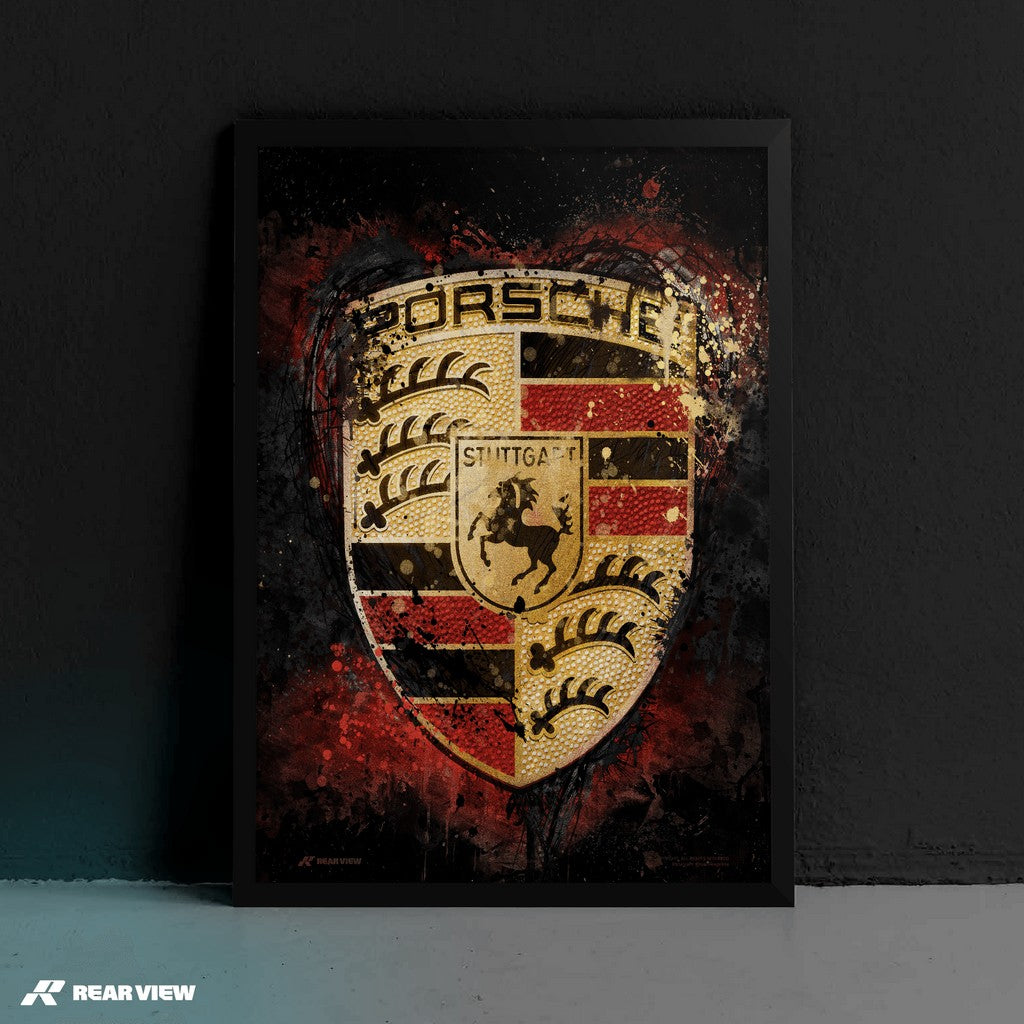 Redline Royalty – Stuttgart Crest Art Print