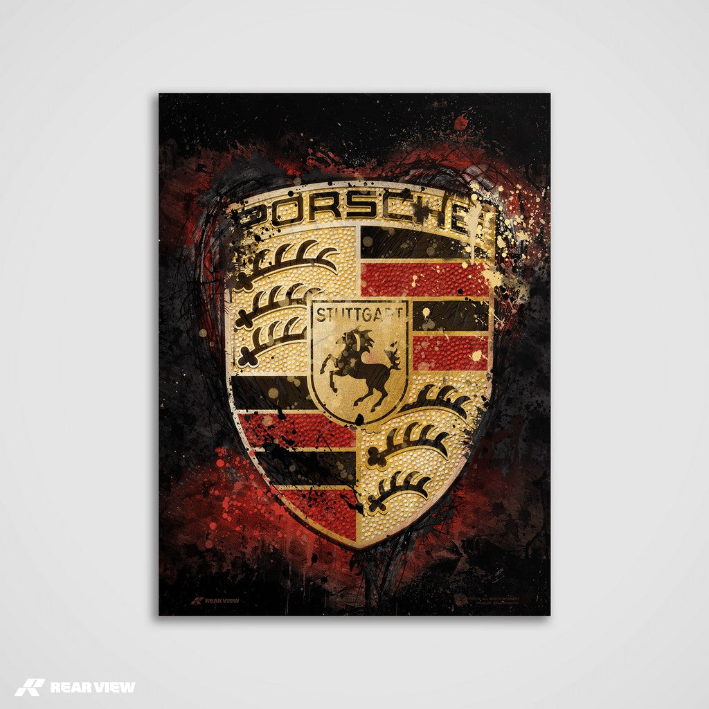 Redline Royalty – Stuttgart Crest Art Print