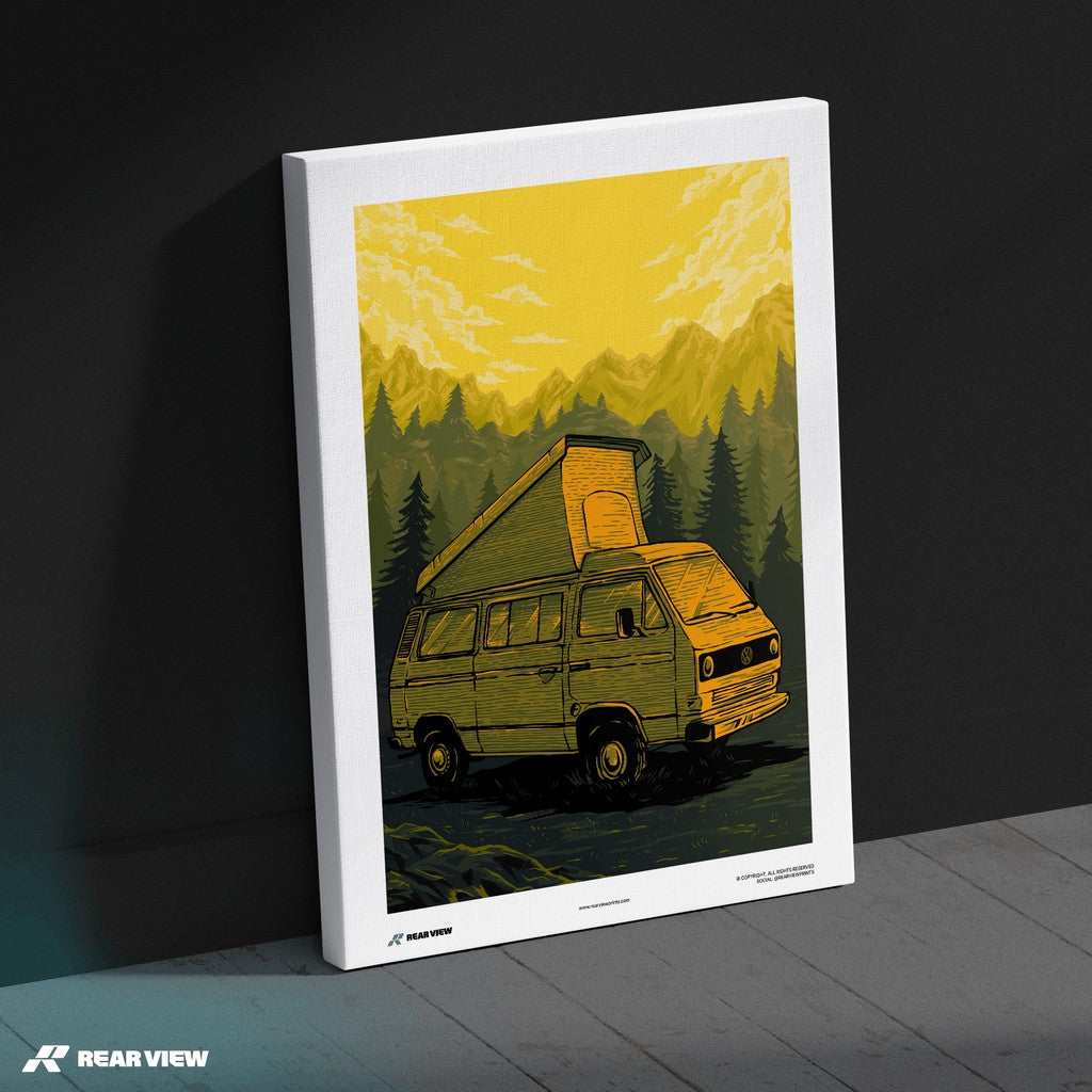 The Big Nostalgia Van - VW Art Print