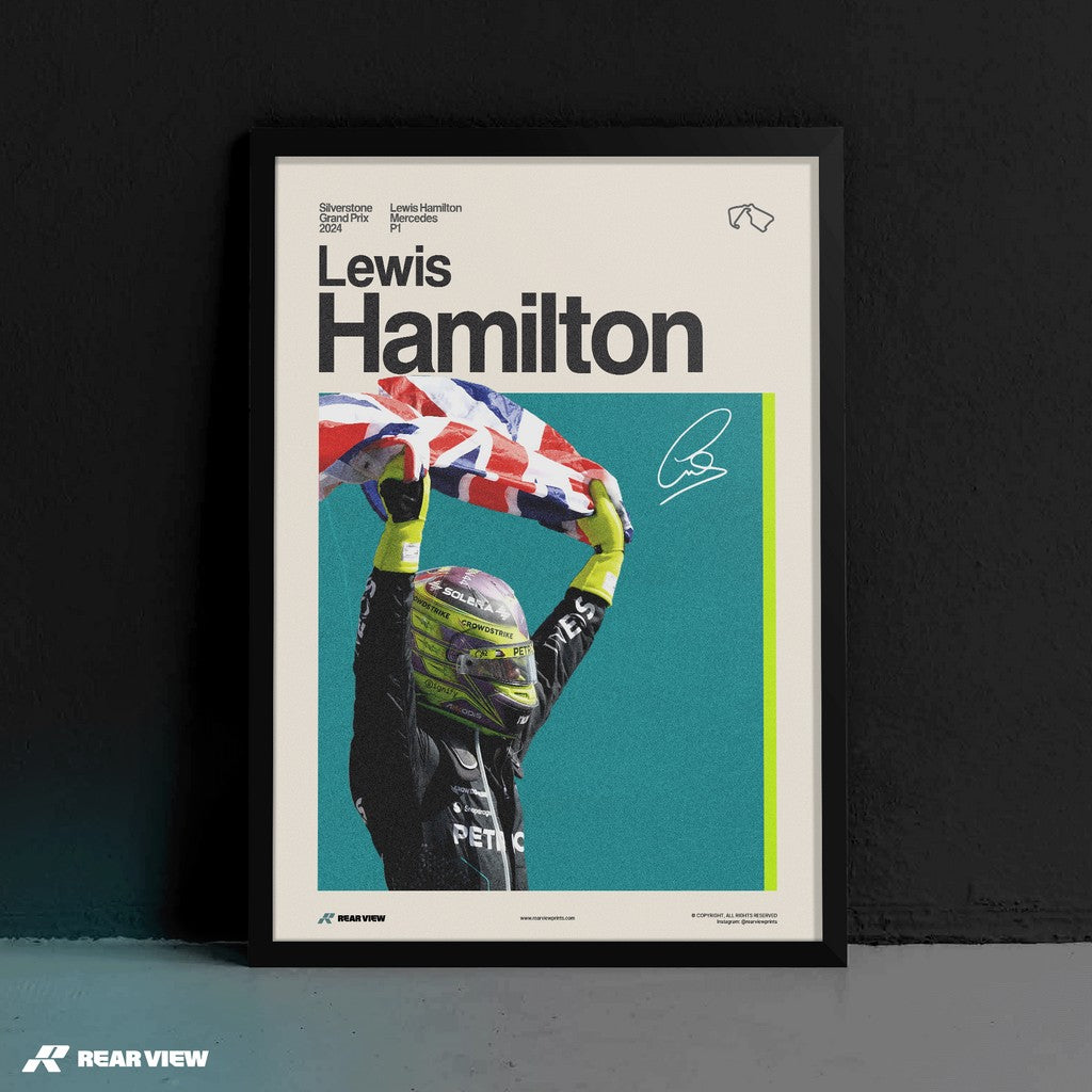 Silverstone Glory - Lewis Hamilton Art Print