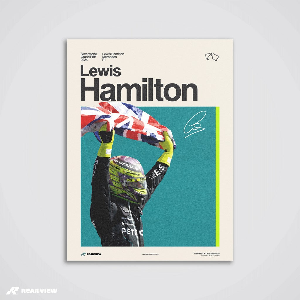 Silverstone Glory - Lewis Hamilton Art Print