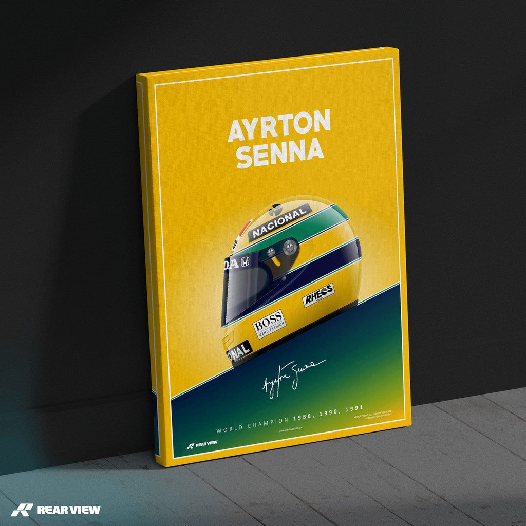 The Brazilian Legend - Senna Art Print