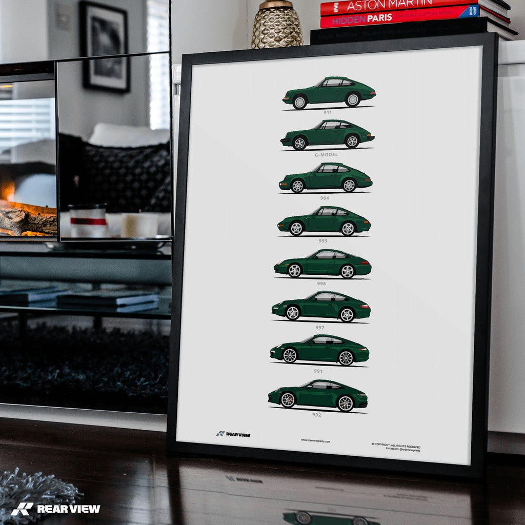 911 - Minimalist Car Art Print
