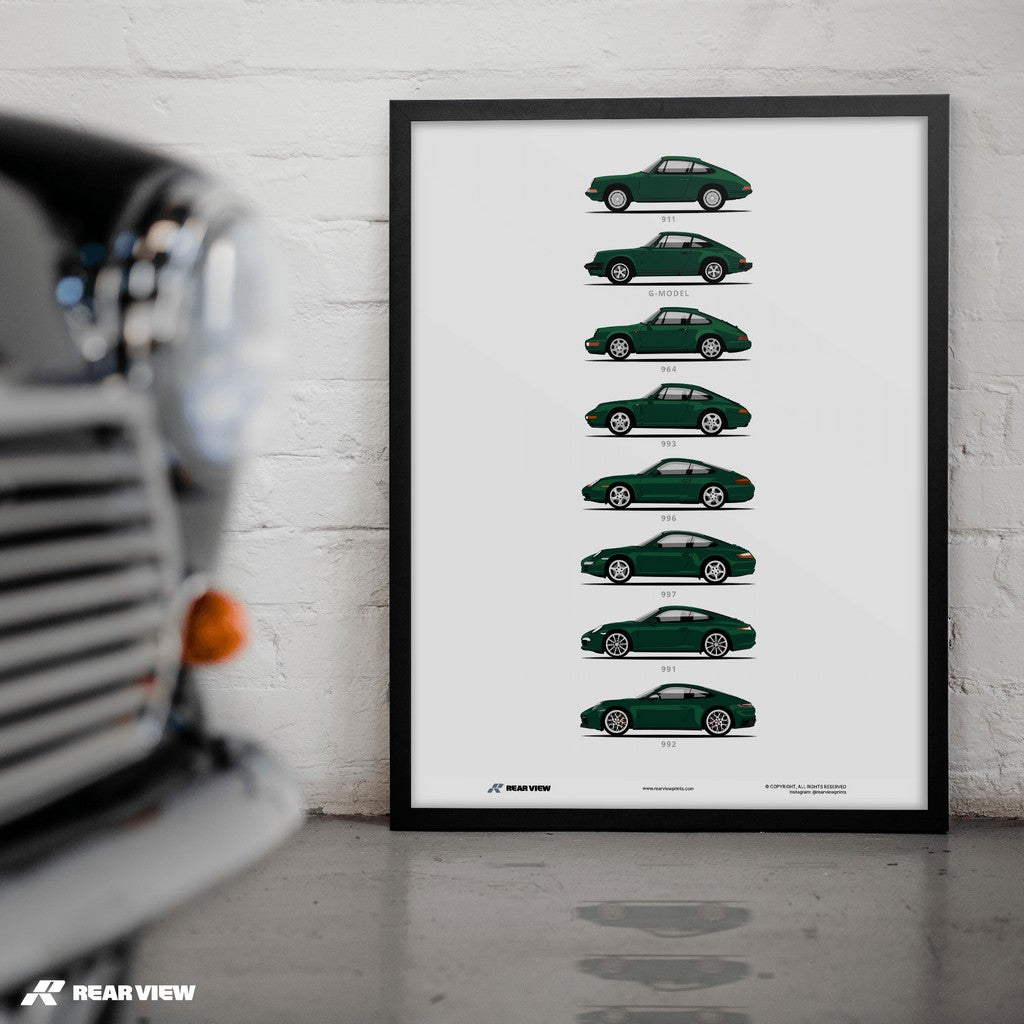 911 - Minimalist Car Art Print