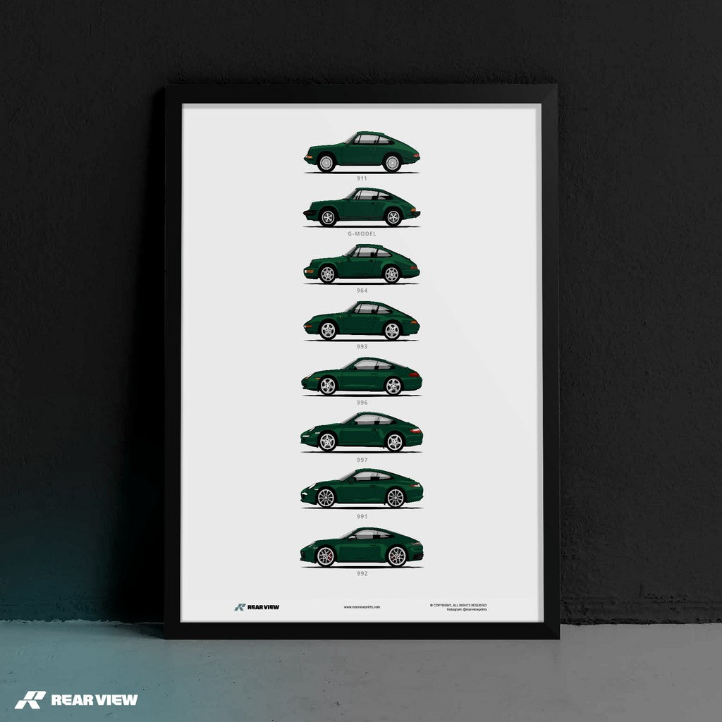 911 - Minimalist Car Art Print