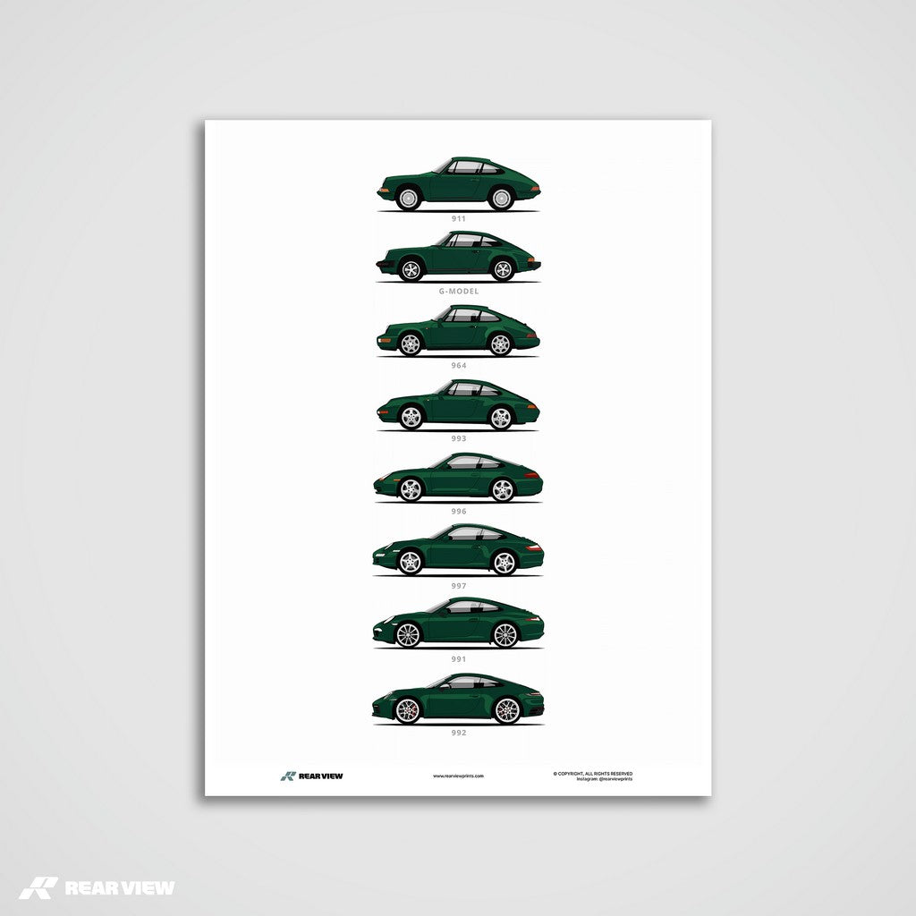 911 - Minimalist Car Art Print