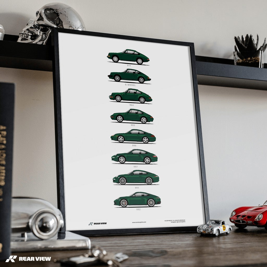 911 - Minimalist Car Art Print