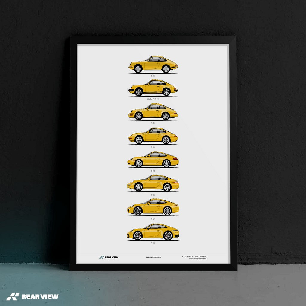 911 - Minimalist Car Art Print