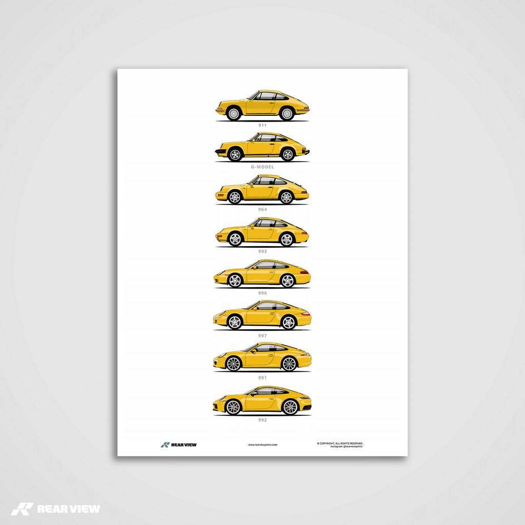 911 - Minimalist Car Art Print