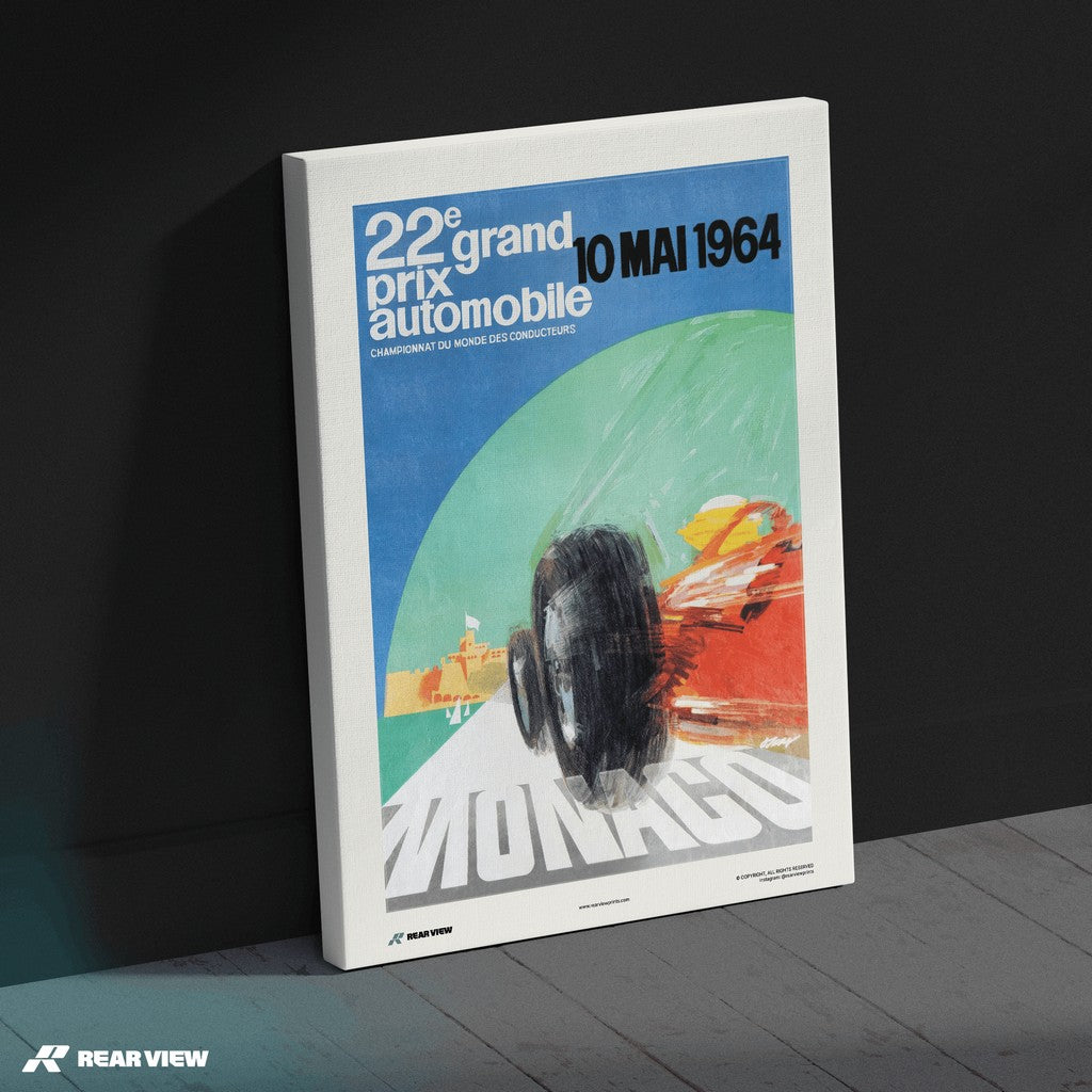 Vintage Grand Prix 1964 - Monaco Art Print