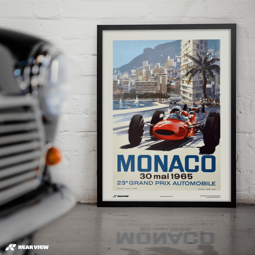 Vintage Grand Prix 1965 - Monaco Art Print