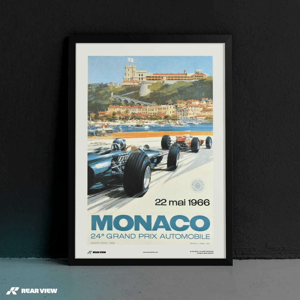 Vintage Grand Prix 1966 - Monaco Art Print