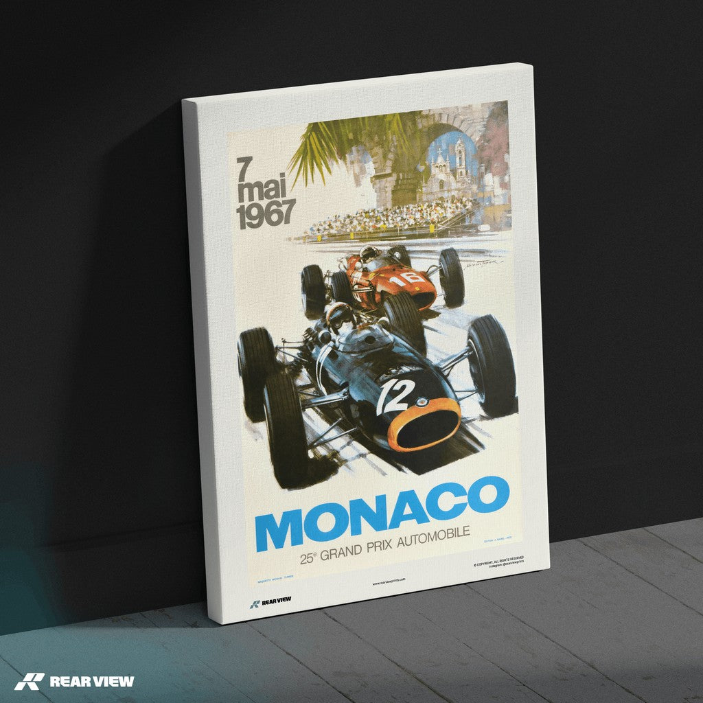 Vintage Grand Prix 1967 - Monaco Art Print