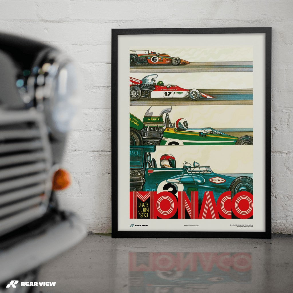 Vintage Grand Prix 1973 - Monaco Art Print