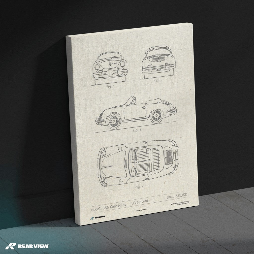 356 Cabriolet Patent - Art Print