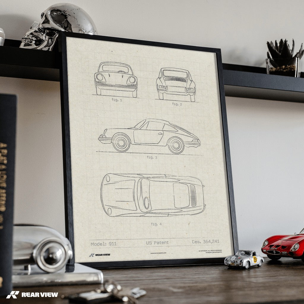 911 Car Patent - Art Print