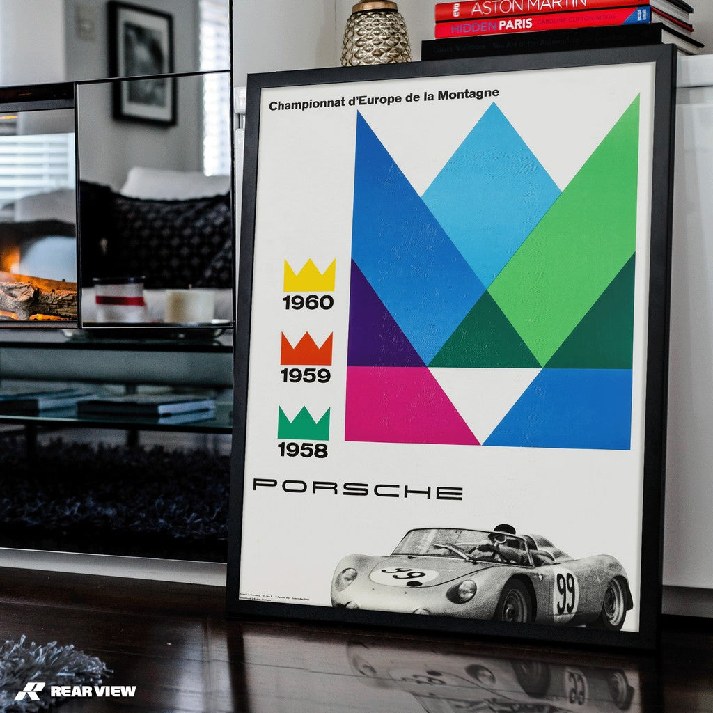 European Hill Climb Championship - Vintage Race Poster