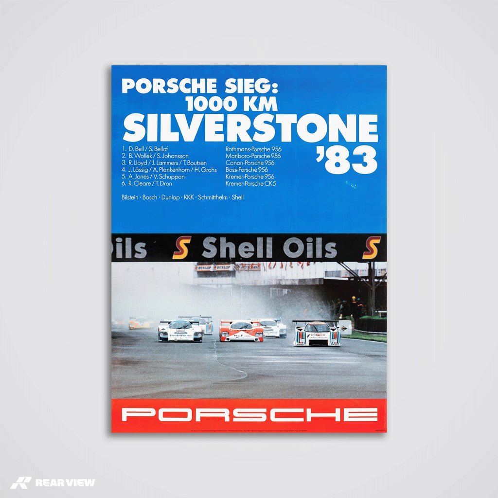 1000 Kilometers Silverstone 1983 - Vintage Race Poster