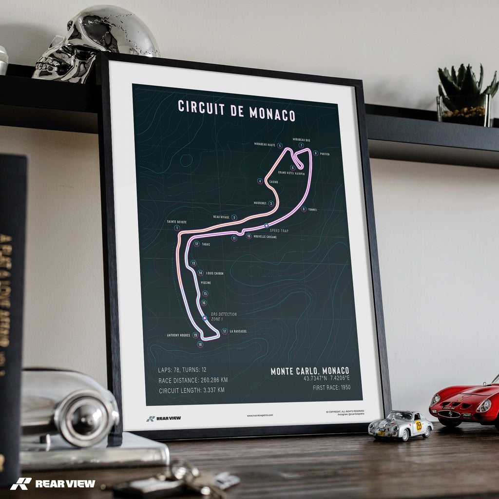 Monte Carlo - Monaco Track Art Print