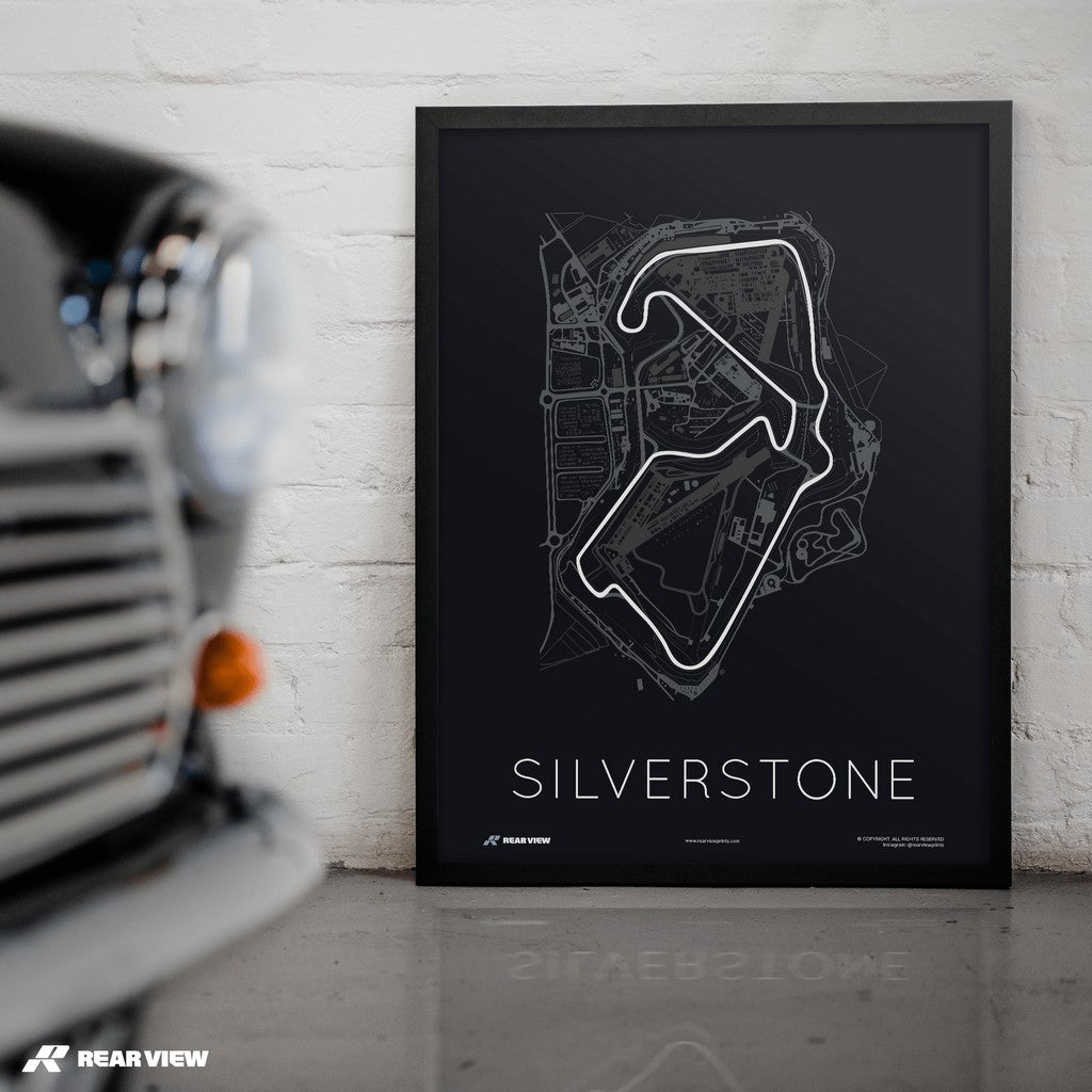 The Blueprint of Velocity – Silverstone Track Art Print