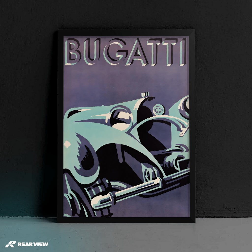 Art Deco Speed - Bugatti Art Print