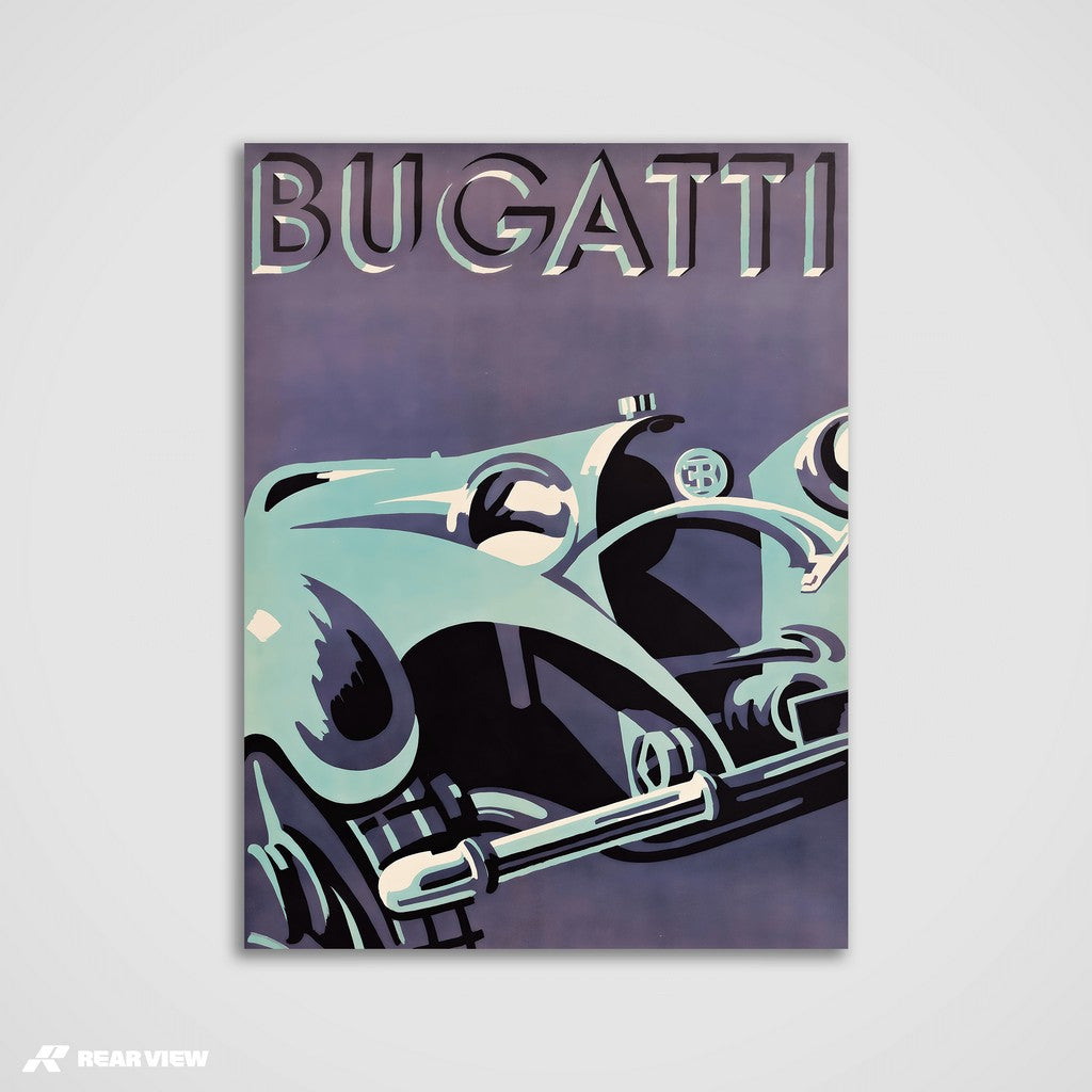 Art Deco Speed - Bugatti Art Print