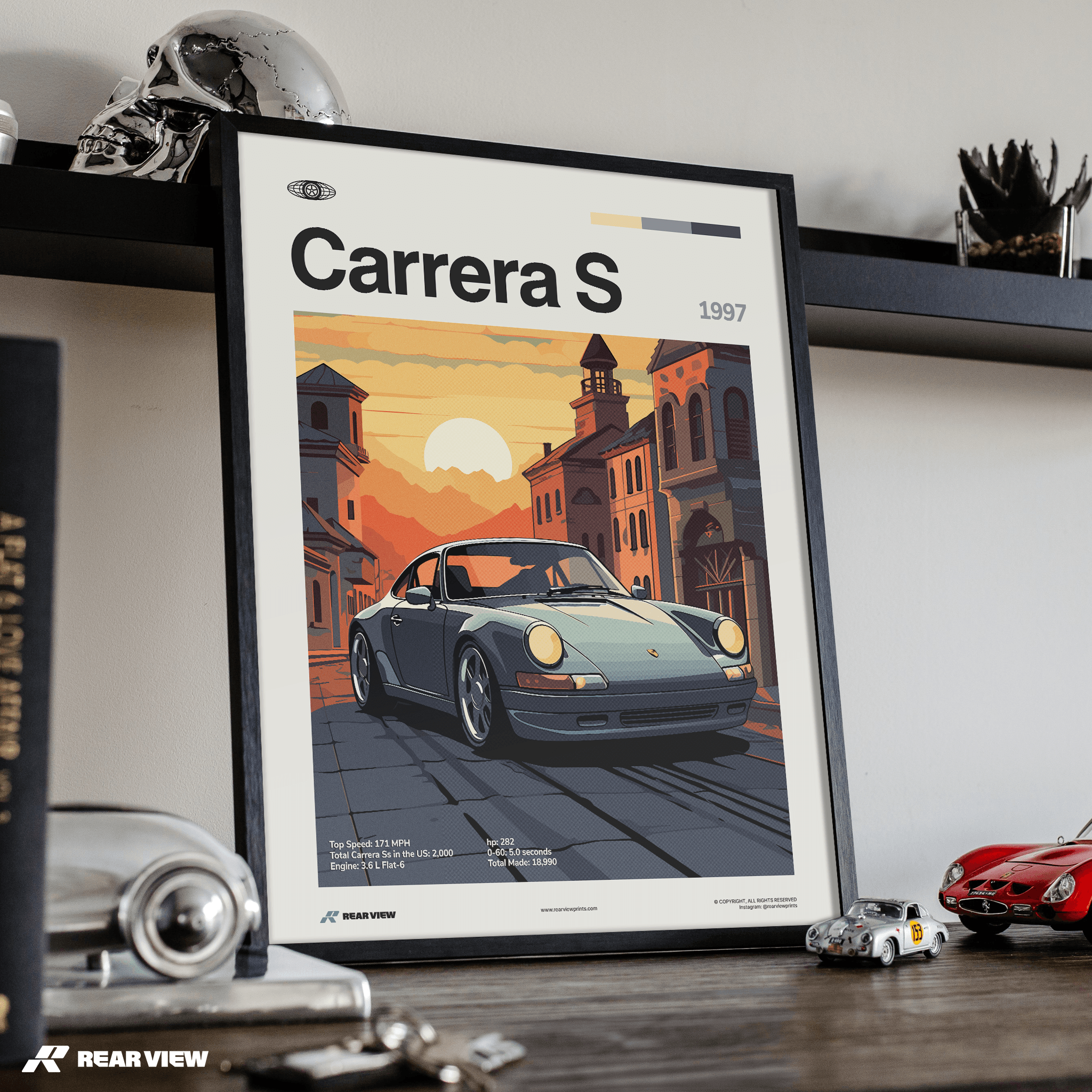 911 Carrera S 1997 - Car Print