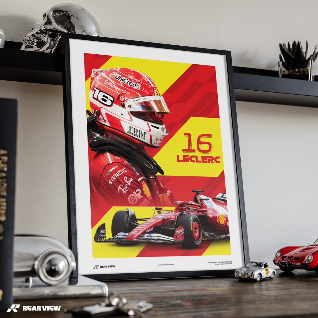 Blazing Focus – No.16 Racer Art Print